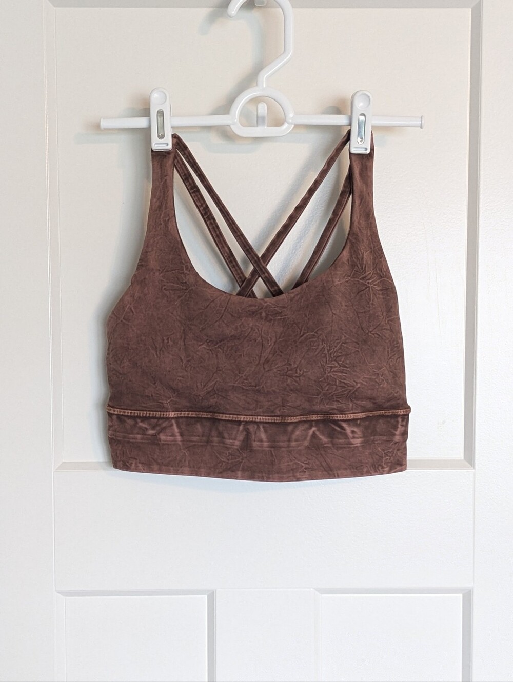 Lululemon Longline Energy Bra - Ice Dye Brown Earth sz 6